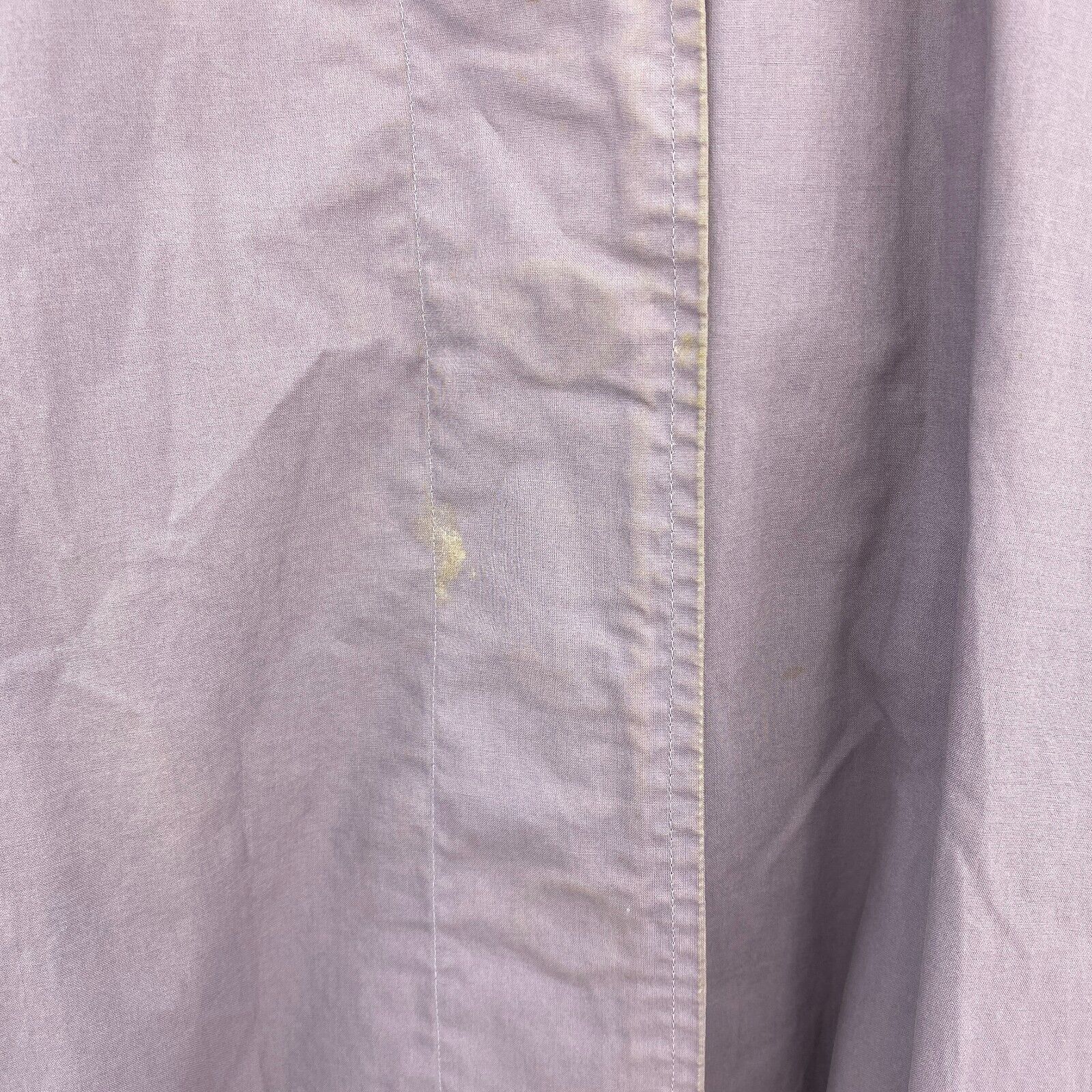 Burberry Purple Trench Coat Size XL Iconic Pattern Inside