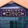Vintage Cotton Plaid Shirt Size Large Blue 90s