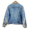 Levi Strauss Corduroy Collar Medium Wash Blue Denim Jacket Size 40