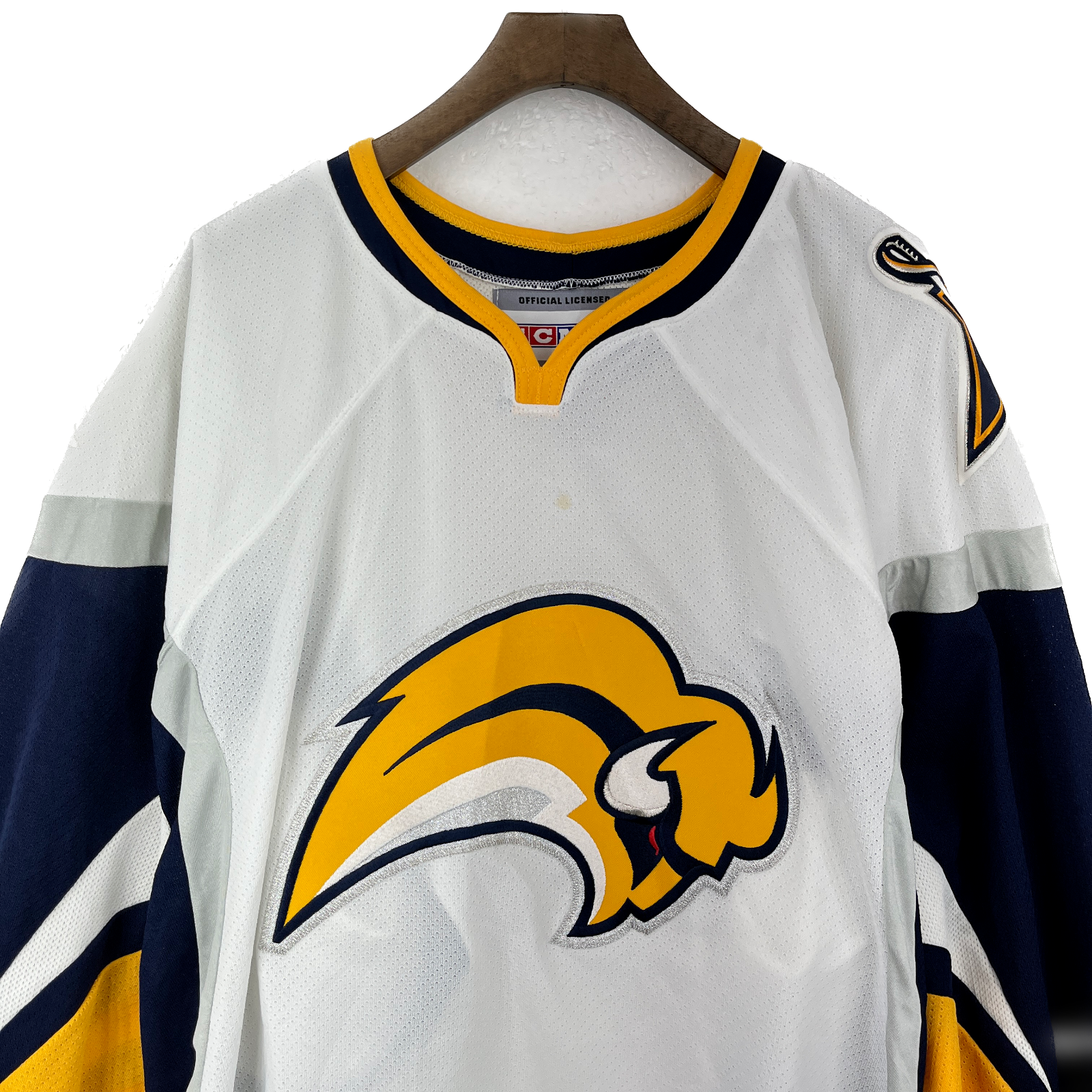 Vintage Buffalo Sabres CCM White Jersey Size XL