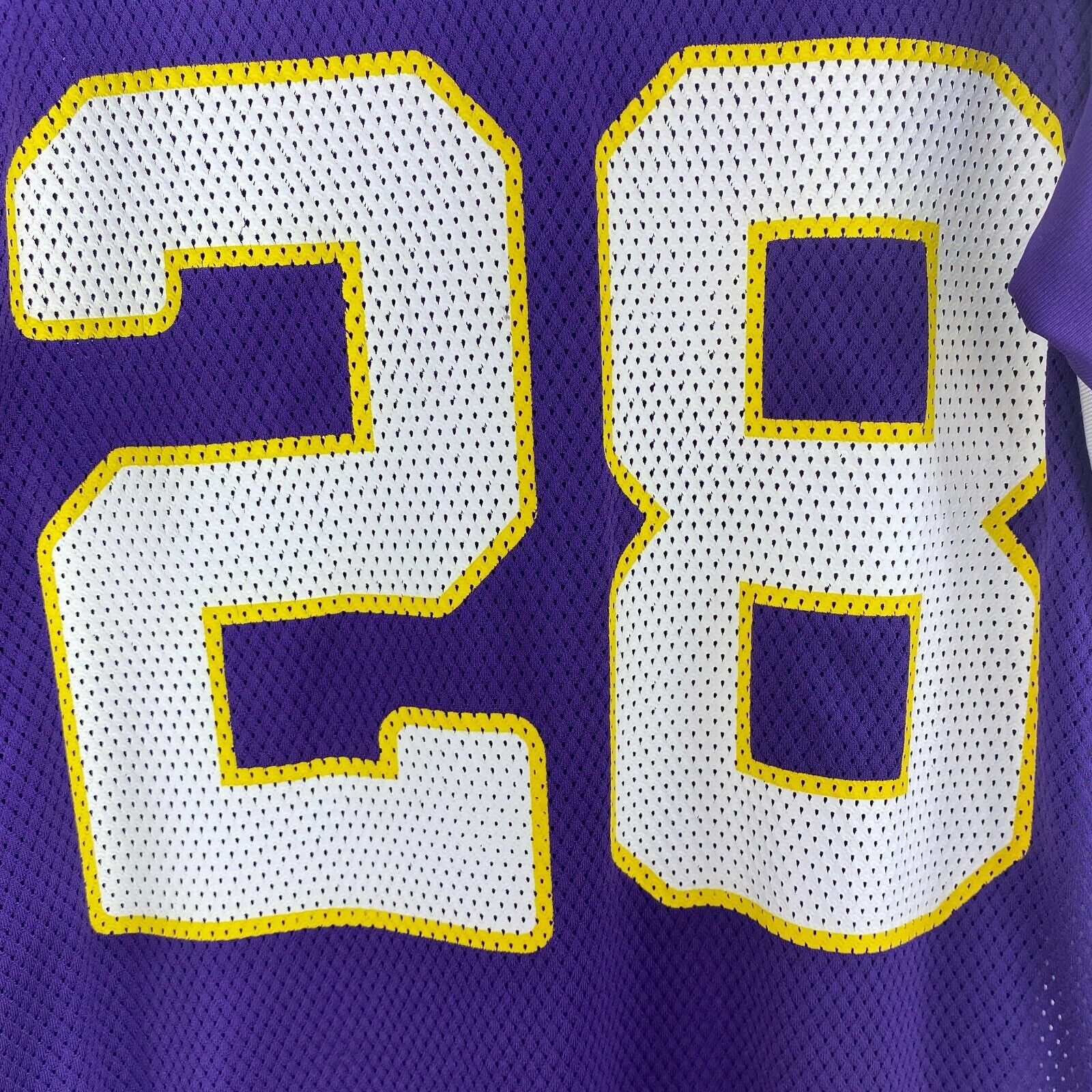 #28 Adrian Peterson Minnesota Vikings Reebok Purple Jersey Size L NFL