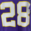 #28 Adrian Peterson Minnesota Vikings Reebok Purple Jersey Size L NFL
