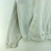 Nike Swoosh Check Embroidered White Hoodie Size L