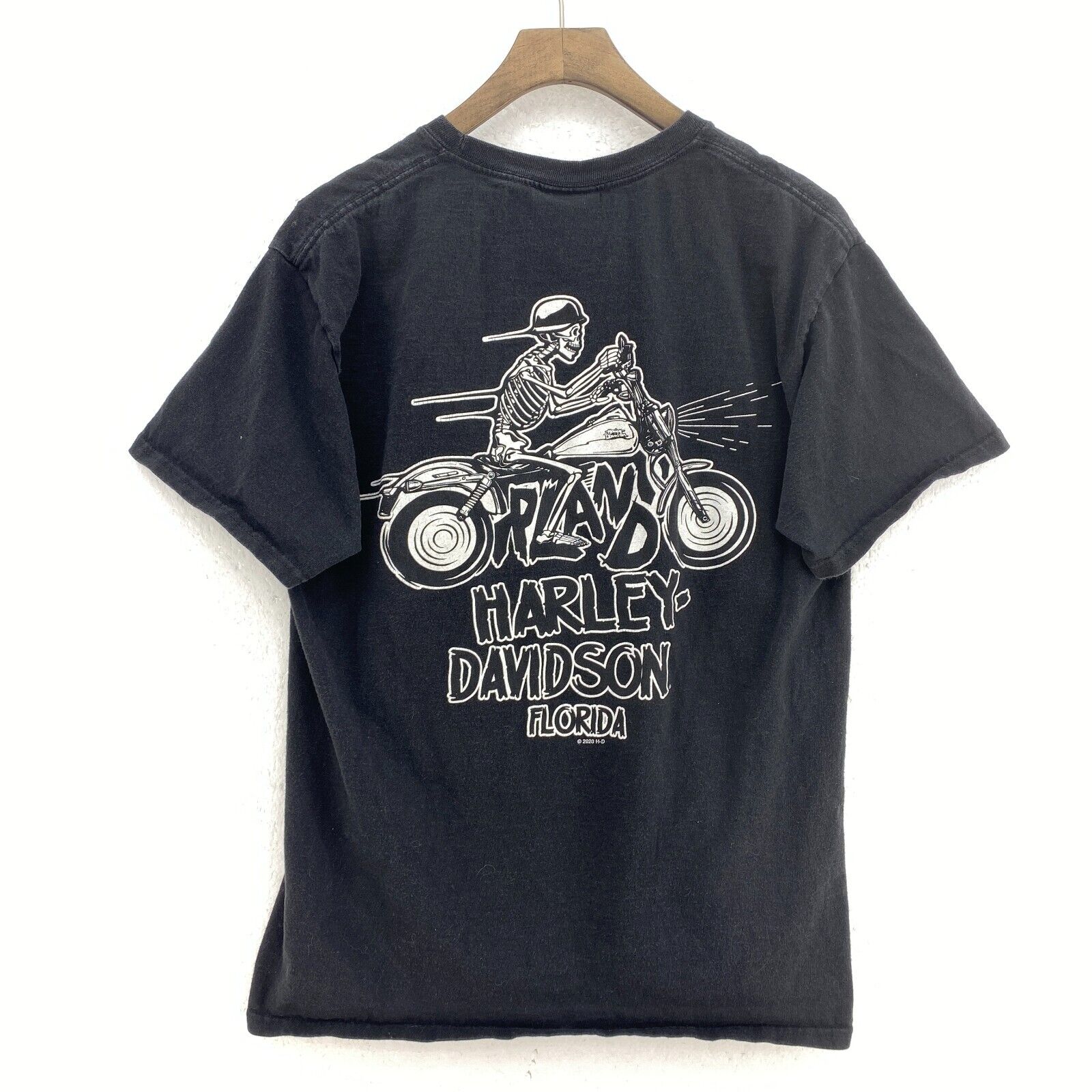 Harley Davidson Motorcycles HD Logo Biker Black T-shirt Size M