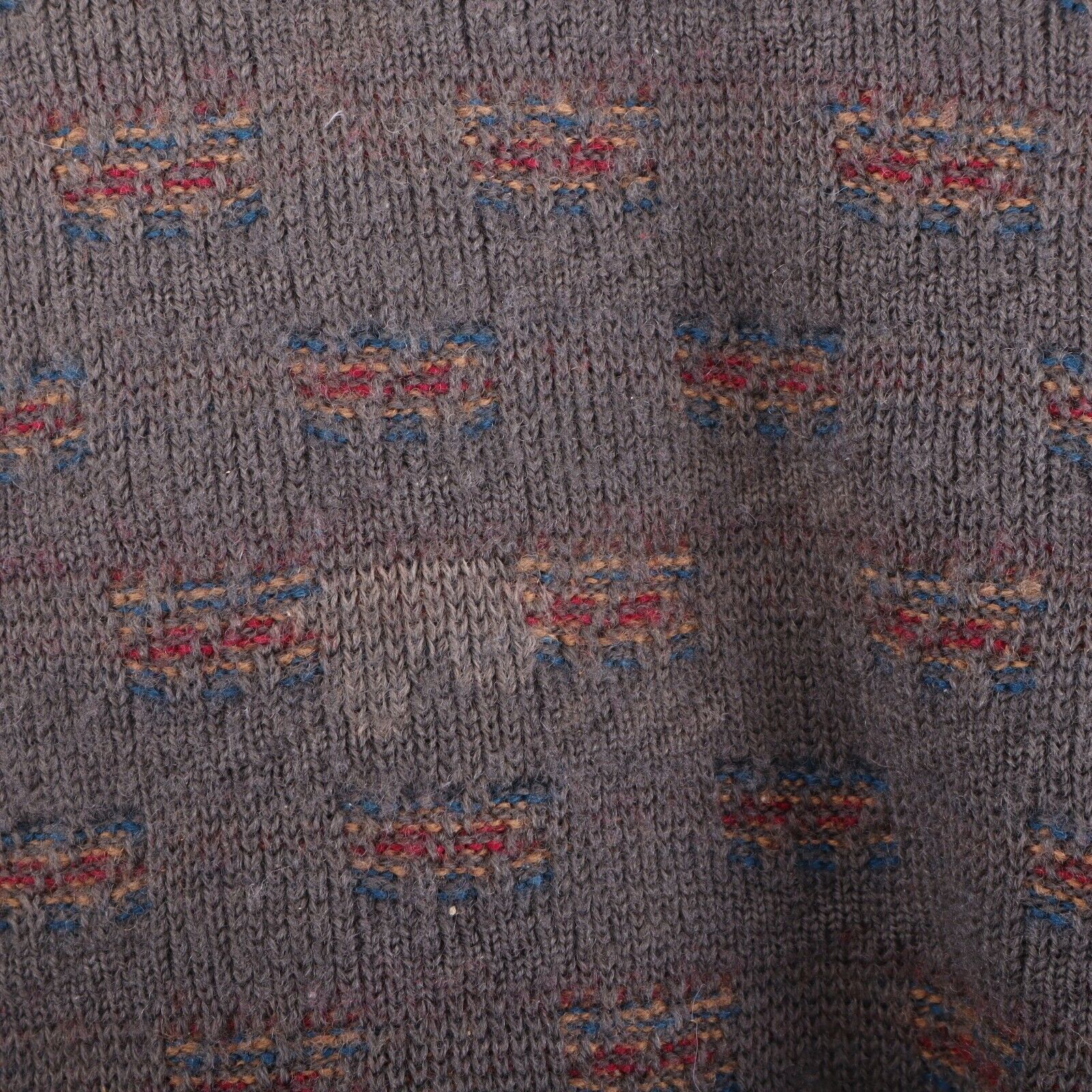 Wool Knit Gray Sweater Pullover Size XL Robert Banks