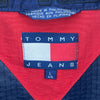 Tommy Hilfiger Logo Vintage Full Zip Navy Blue Ribstop Jacket Size L