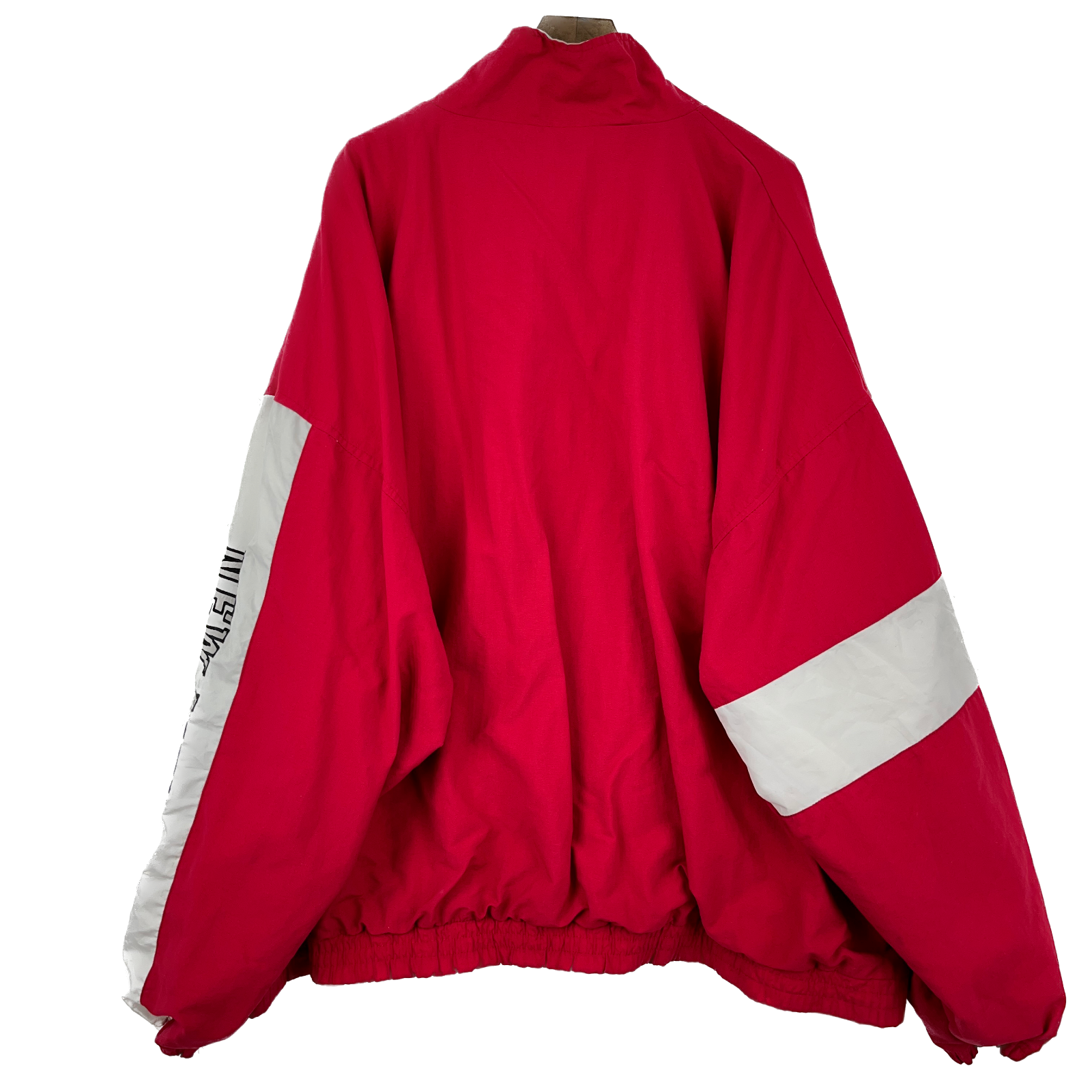 Vintage Reebok Logo New Mexico Lobos Full Zip Red Jacket Size 3XL