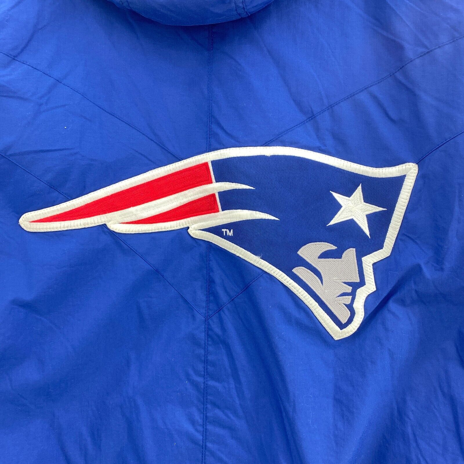 Pro Line Apex One New England Patriots NFL Full Zip Insulated Blue Jacket Size L