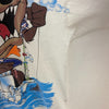 Looney Tunes Tasmanian Devil Fisher White Vintage T-shirt XL
