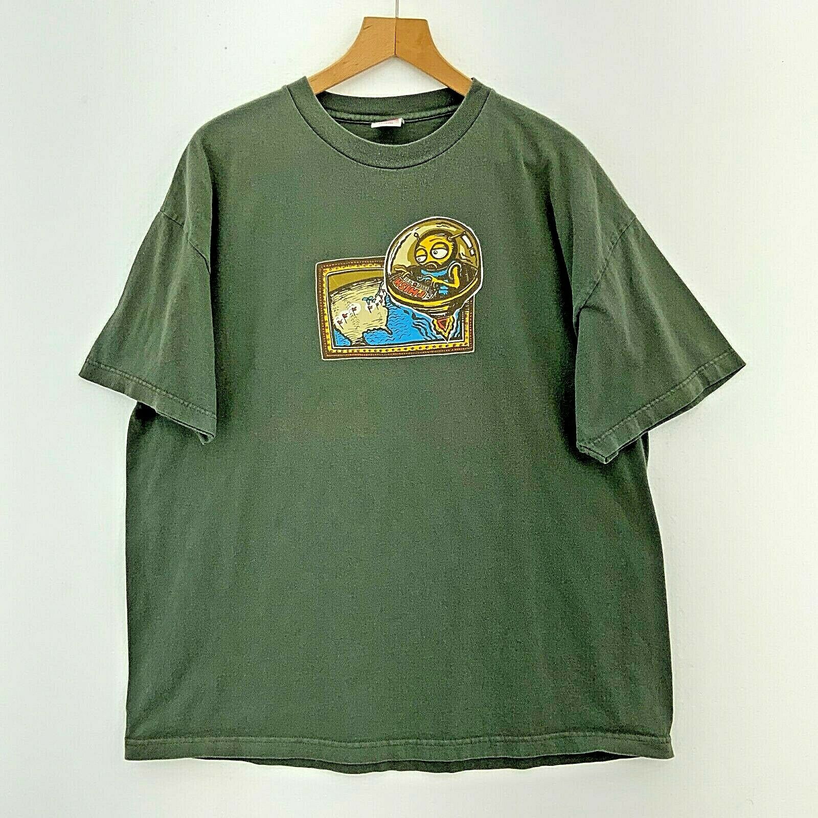 Phish Rock Band Winter Tour 2003 Green T-shirt Size XXL
