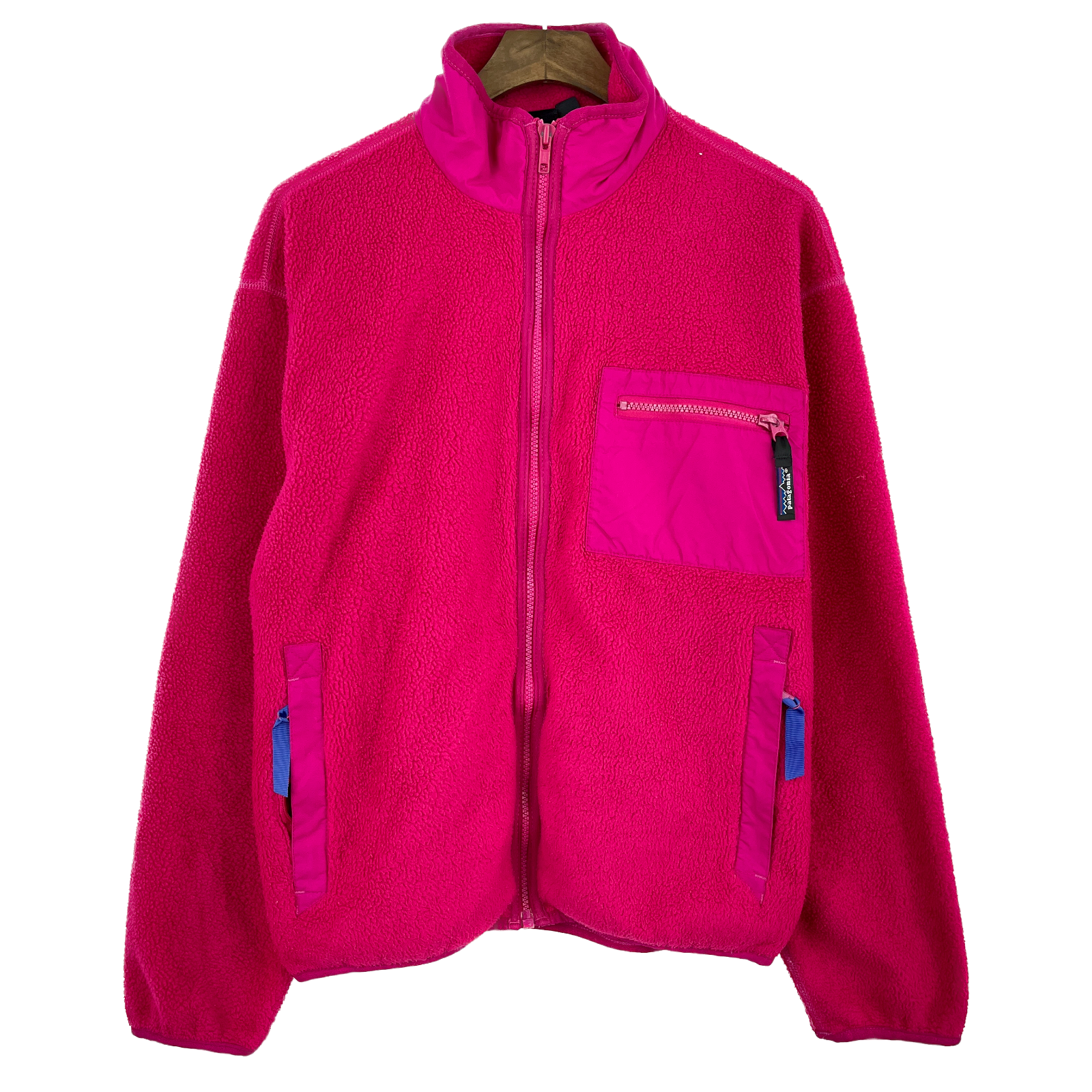 Vintage Patagonia Full Zip Fleece Pink Jacket Size 10 Women's
