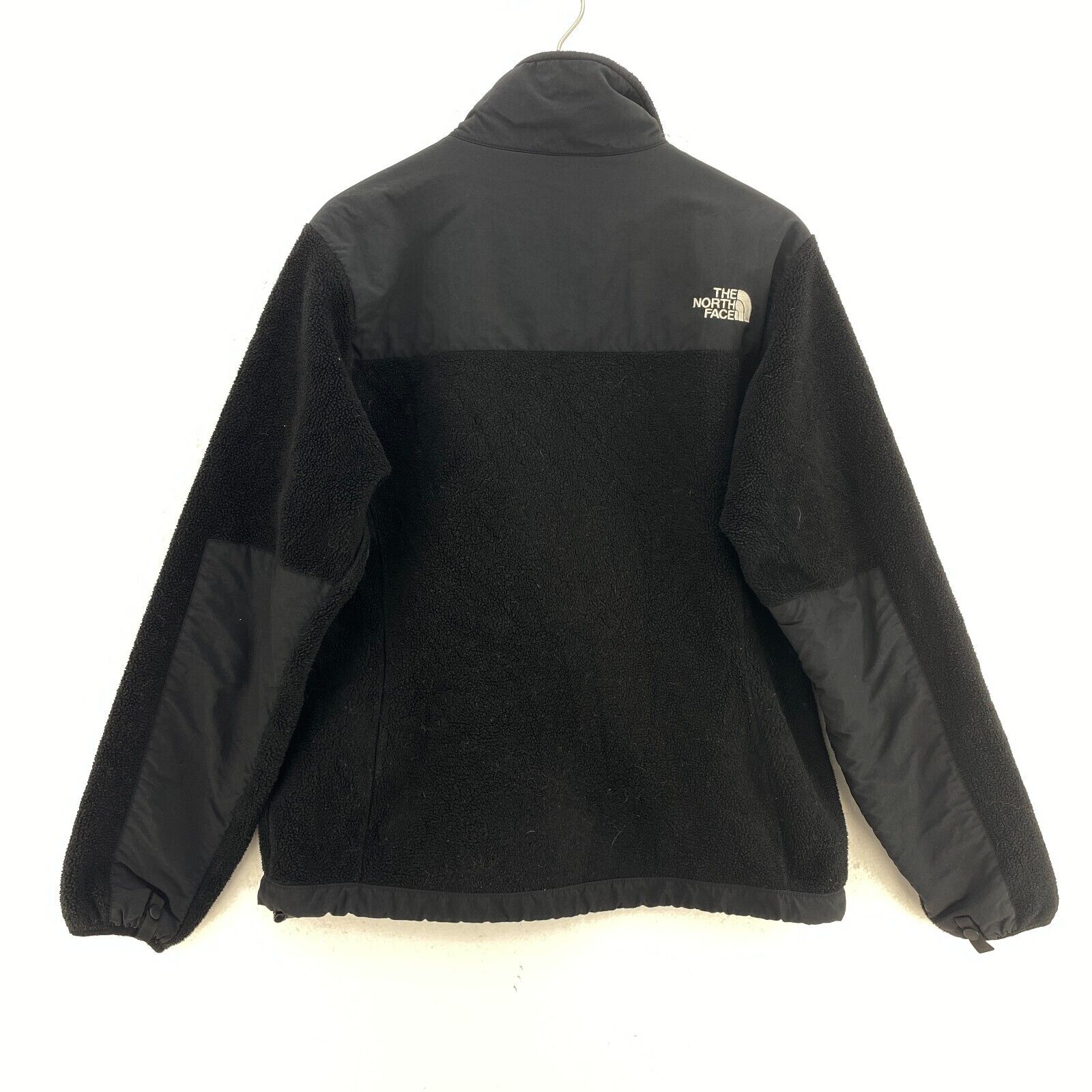 Women's The North Face Zip Pockets Fleece Jacket Full Zip Size M Black