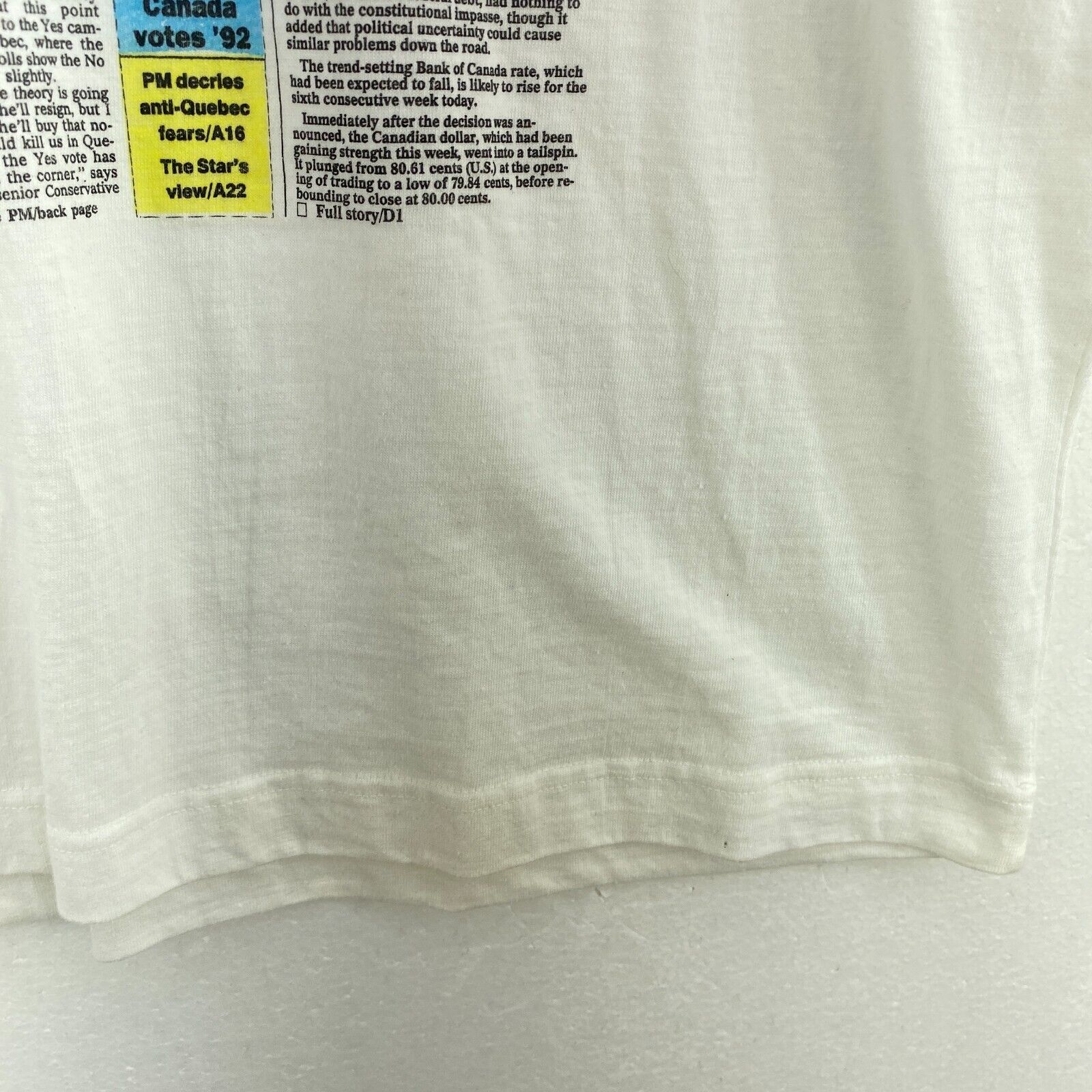 The Toronto Star American League Champs White T-shirt Size XL