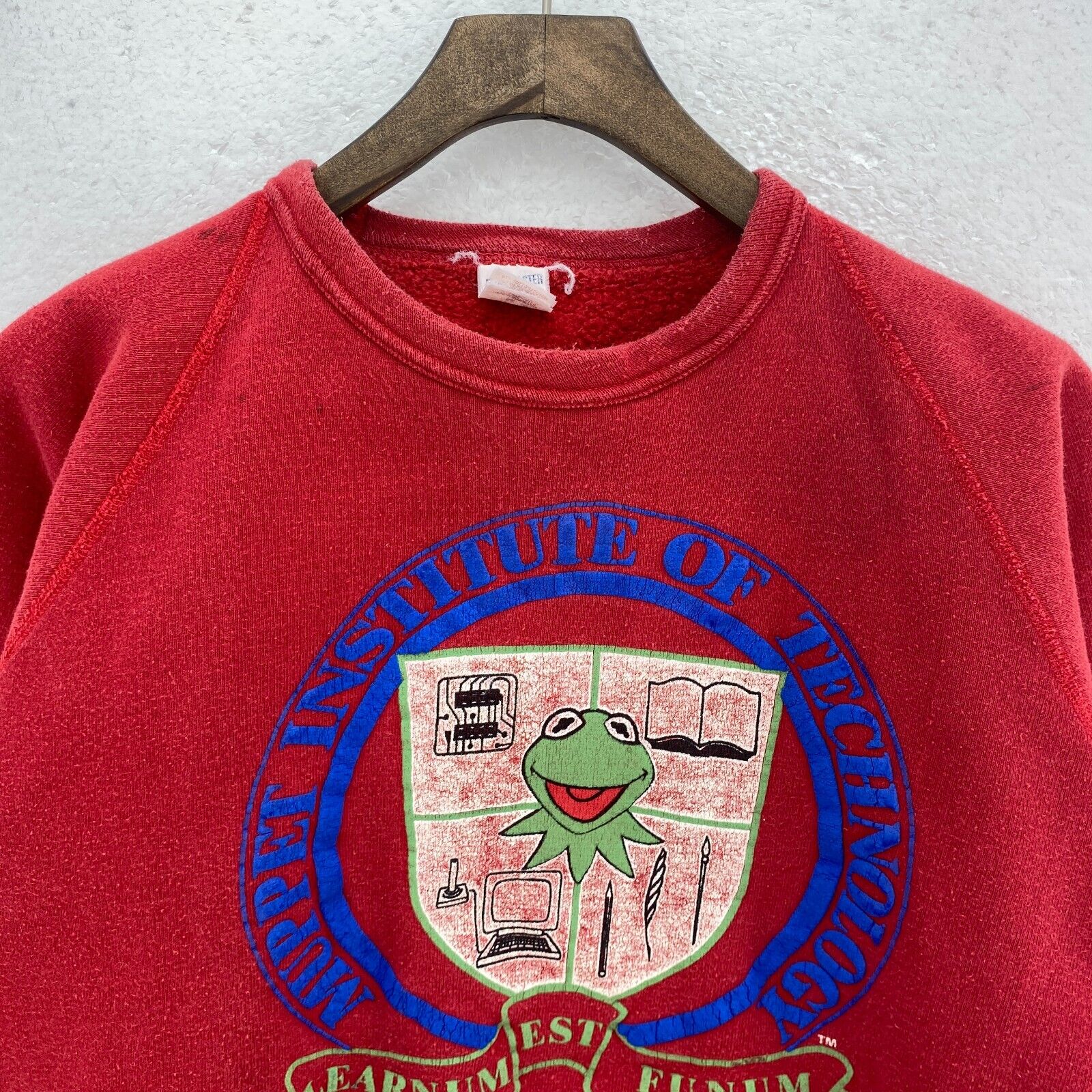 Muppet Institute Of Technology 1985 Red Sweatshirt Size M Women's
