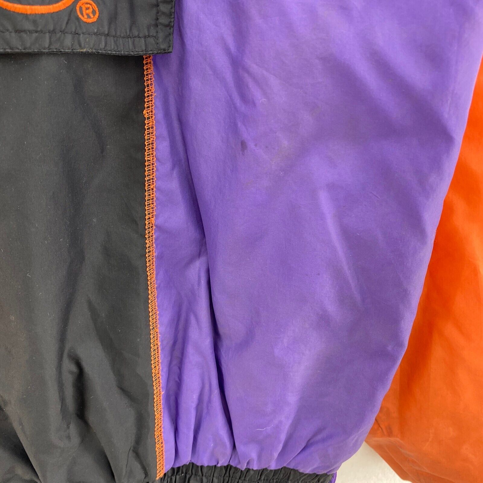 Vintage Starter Phoenix Suns NBA Half Zip Black Hooded Insulated Jacket Size S