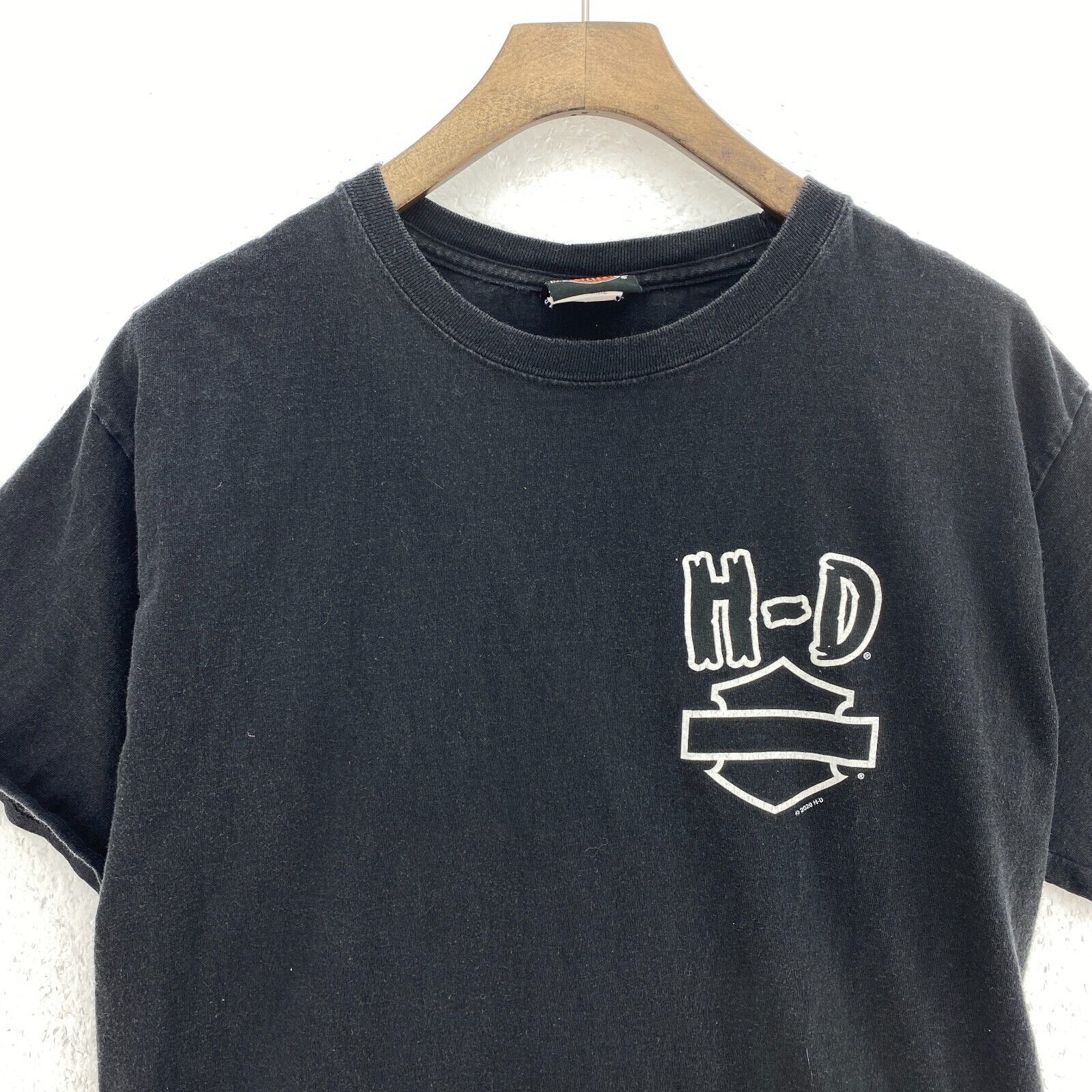 Harley Davidson Motorcycles HD Logo Biker Black T-shirt Size M