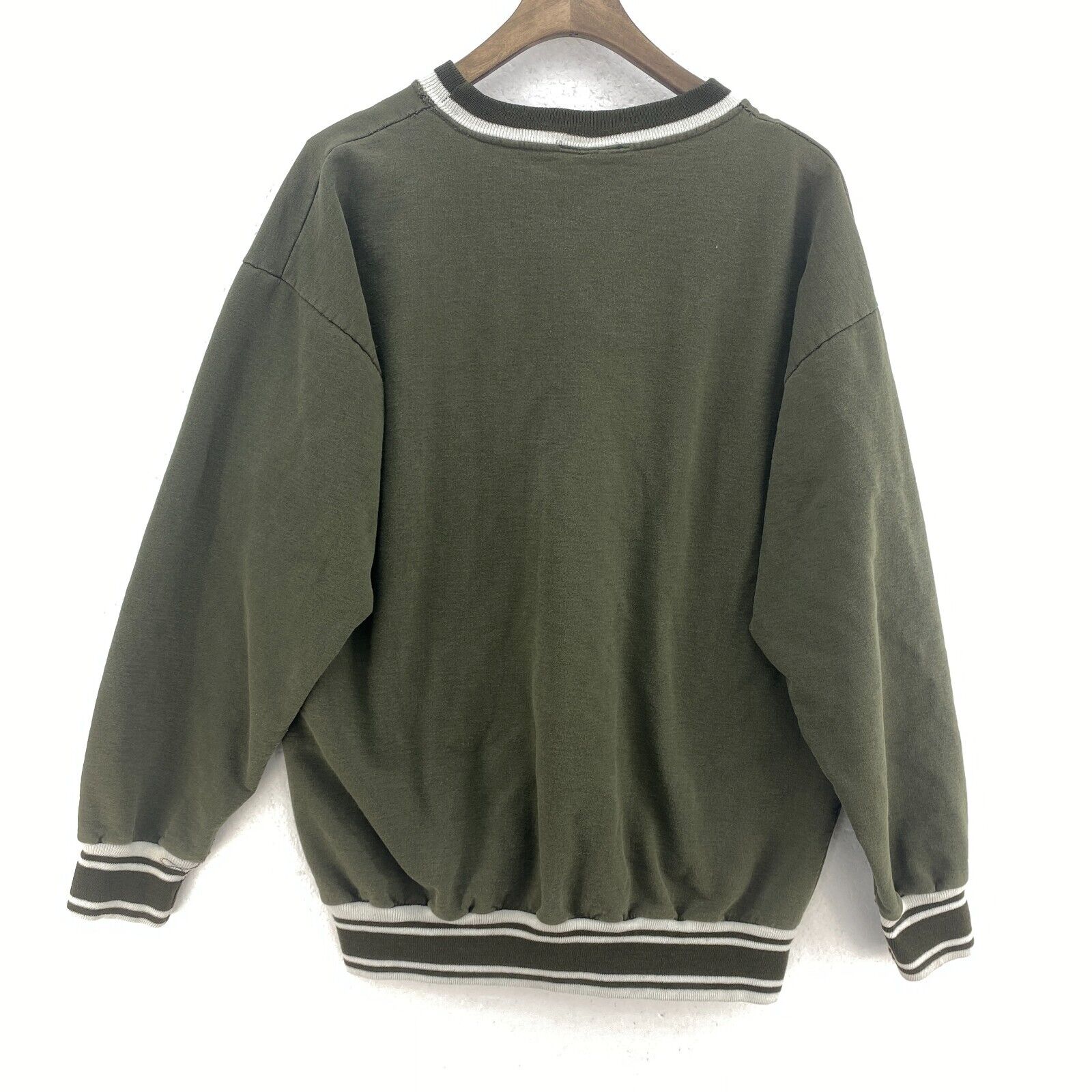 Nike Logo Embroidered Green Sweatshirt Size XL Crewneck