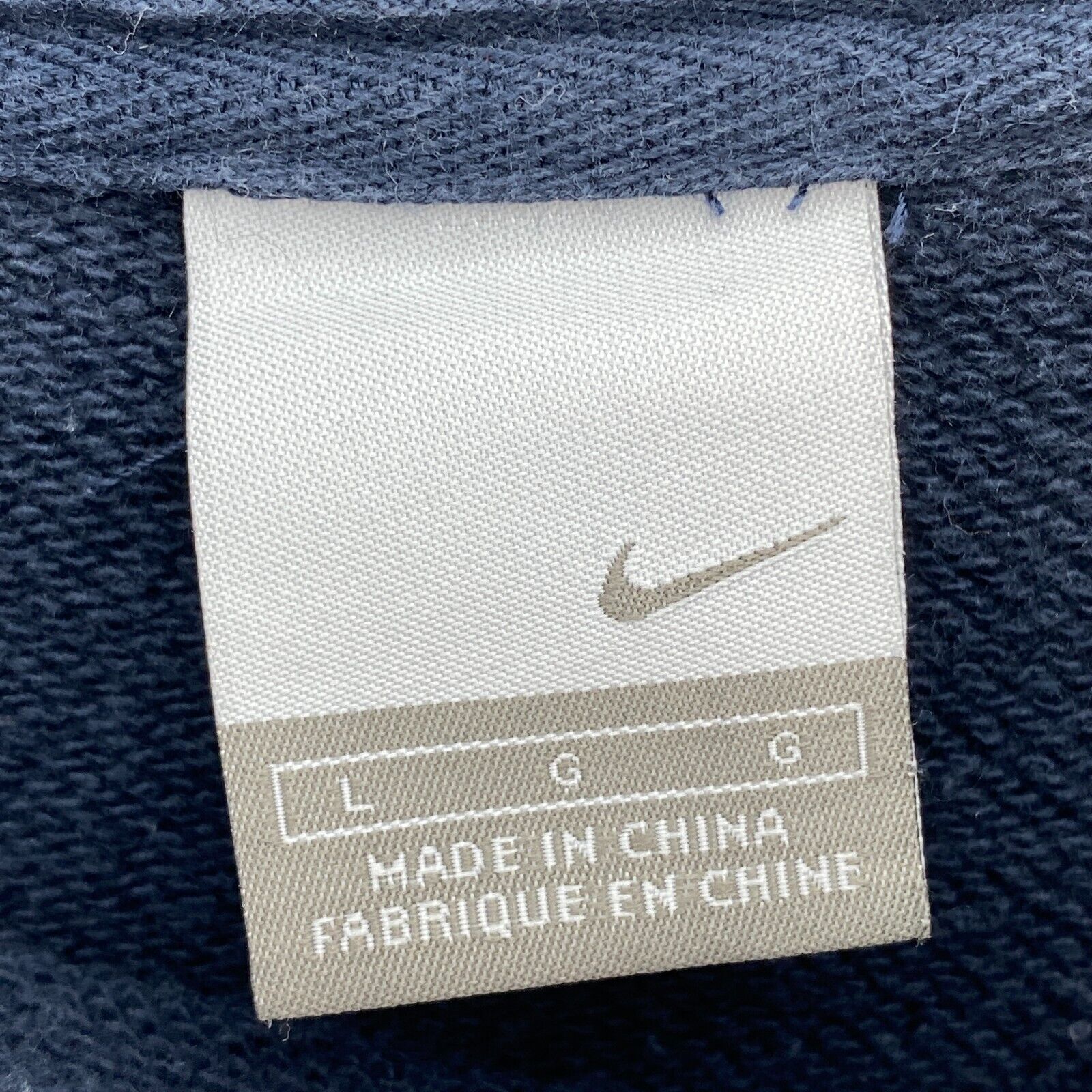 Nike Print Split Personality Sweatshirt Crewneck Blue Size L