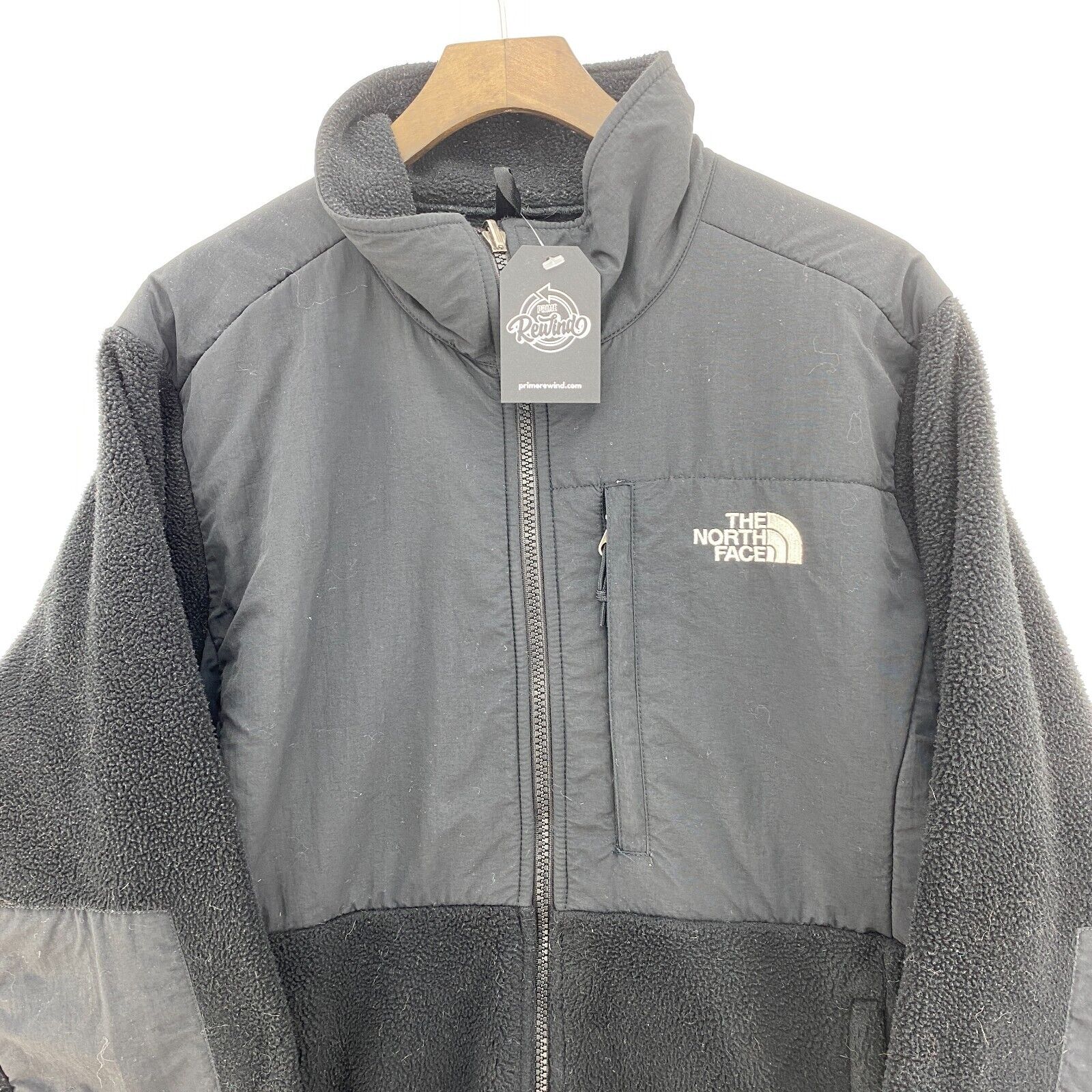 The North Face Women's Logo Full Zip Black Fleece Jacket Size L