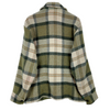 Vintage Heavyweight Button Up Double Pocket Green Checked Shirt Jacket Size S