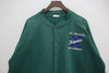 St. Francisco Xavier University Button Up Green Bomber Jacket Size L