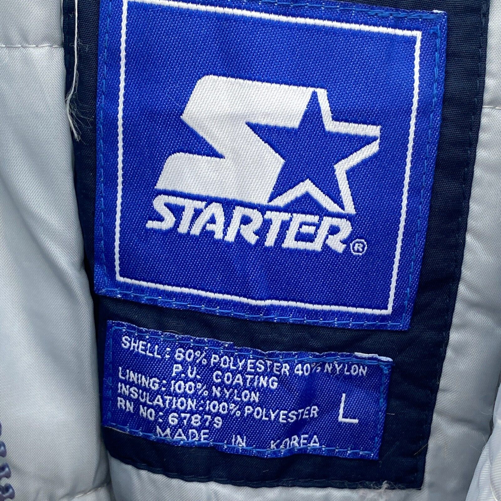 Penn State Nittany Lions NCAA Starter Full Zip Insulated Navy Blue Jacket Size L