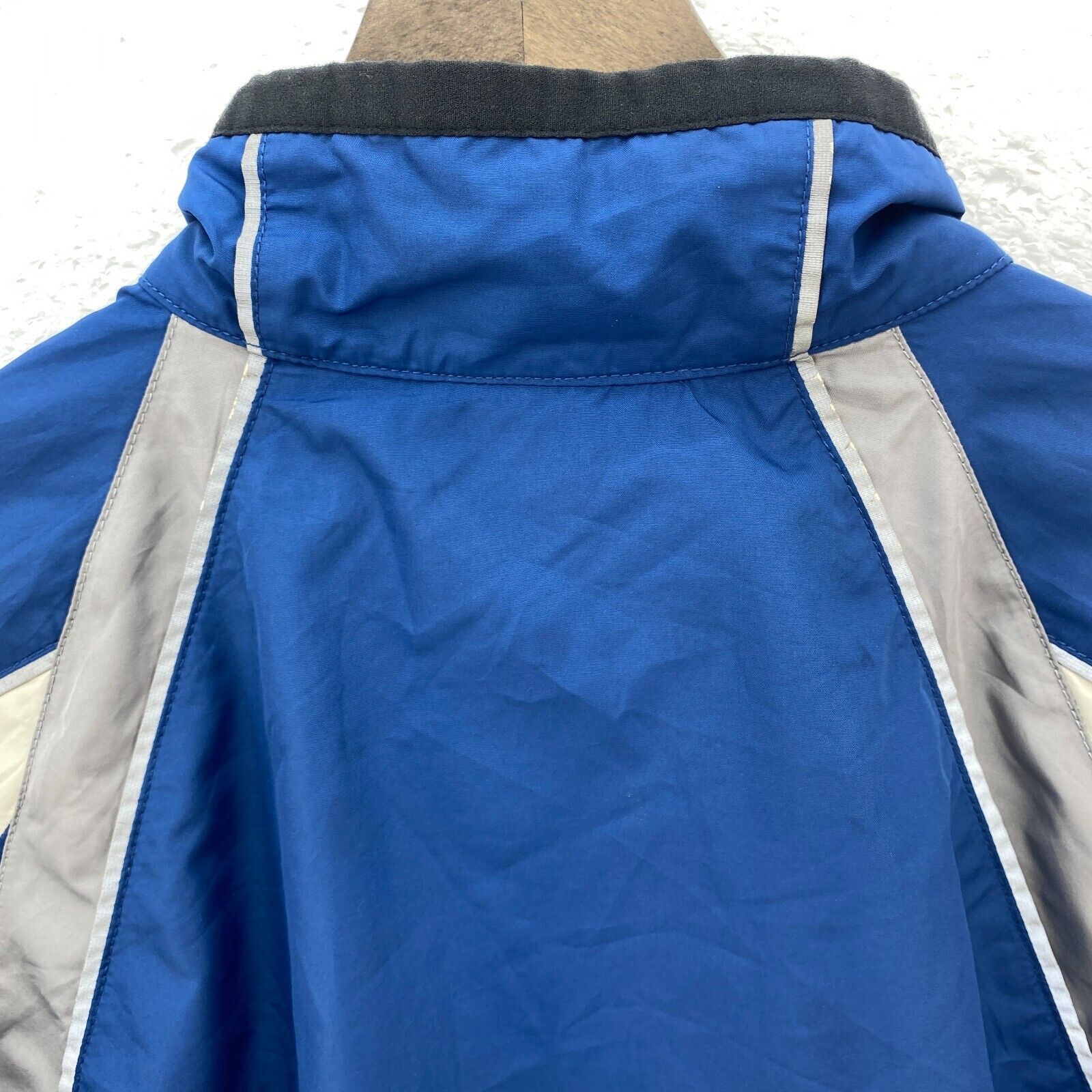 Nike Logo Full Zip Lightweight Blue Jacket Size M