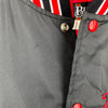 Vintage Varsity Elk River Black Bomber Snapped Jacket Size L
