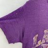 Logo 7 Los Angeles Lakers NBA Vintage Purple T-shirt Size M Women's