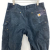Vintage Carhartt Dungaree Fit Navy Blue Canvas Pants Size 36 x 32