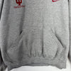Vintage Nike Embroidered Swoosh Chest Logo Gray Hoodie Size XL