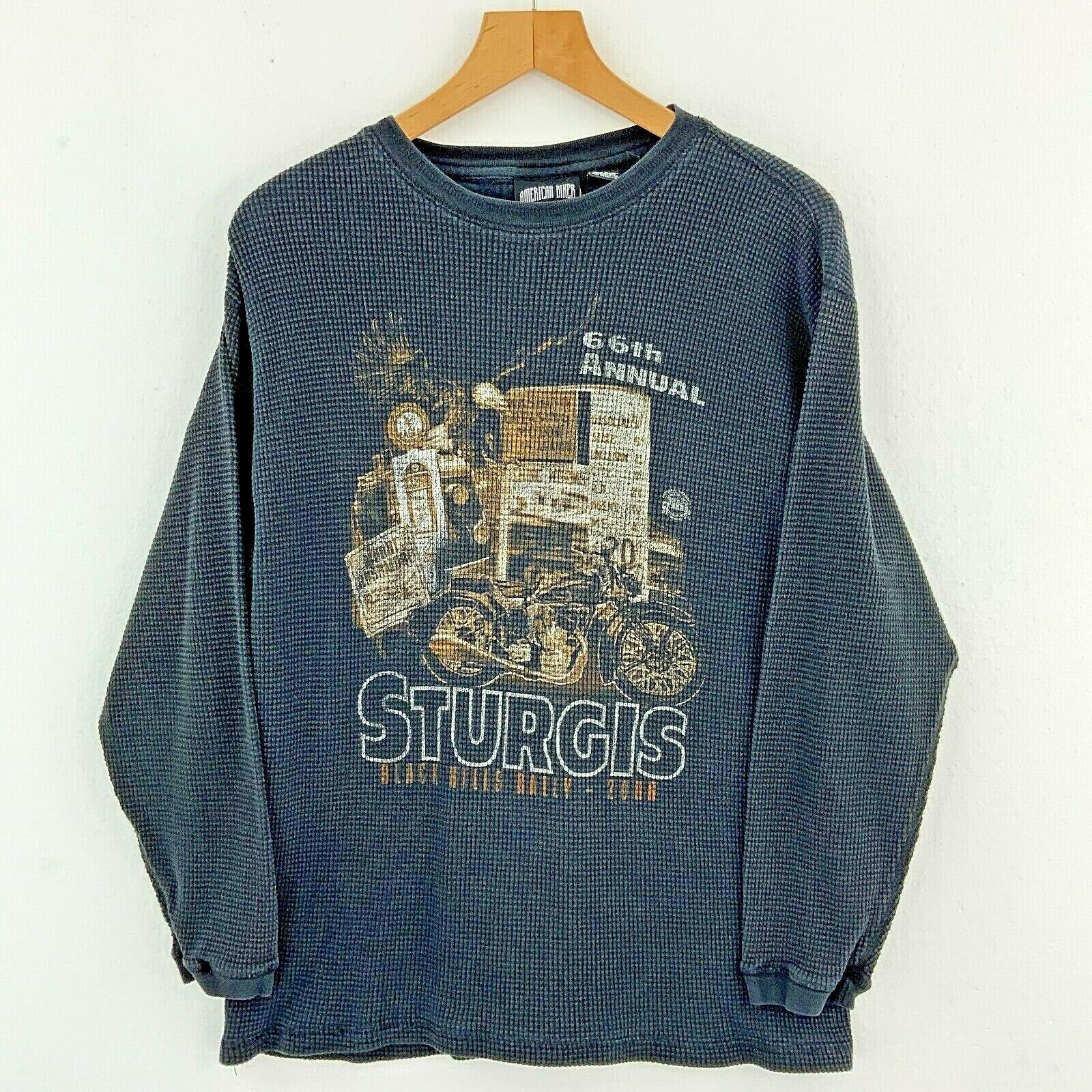 2006 66th Annual Sturgis Black Hills Rally Black Long Sleeve T-shirt Size M