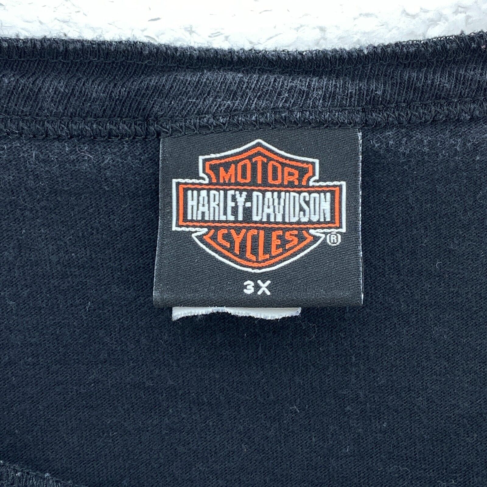 Harley Davidson Motorcycles 100 Years Black T-shirt Size 3X Single Pocket
