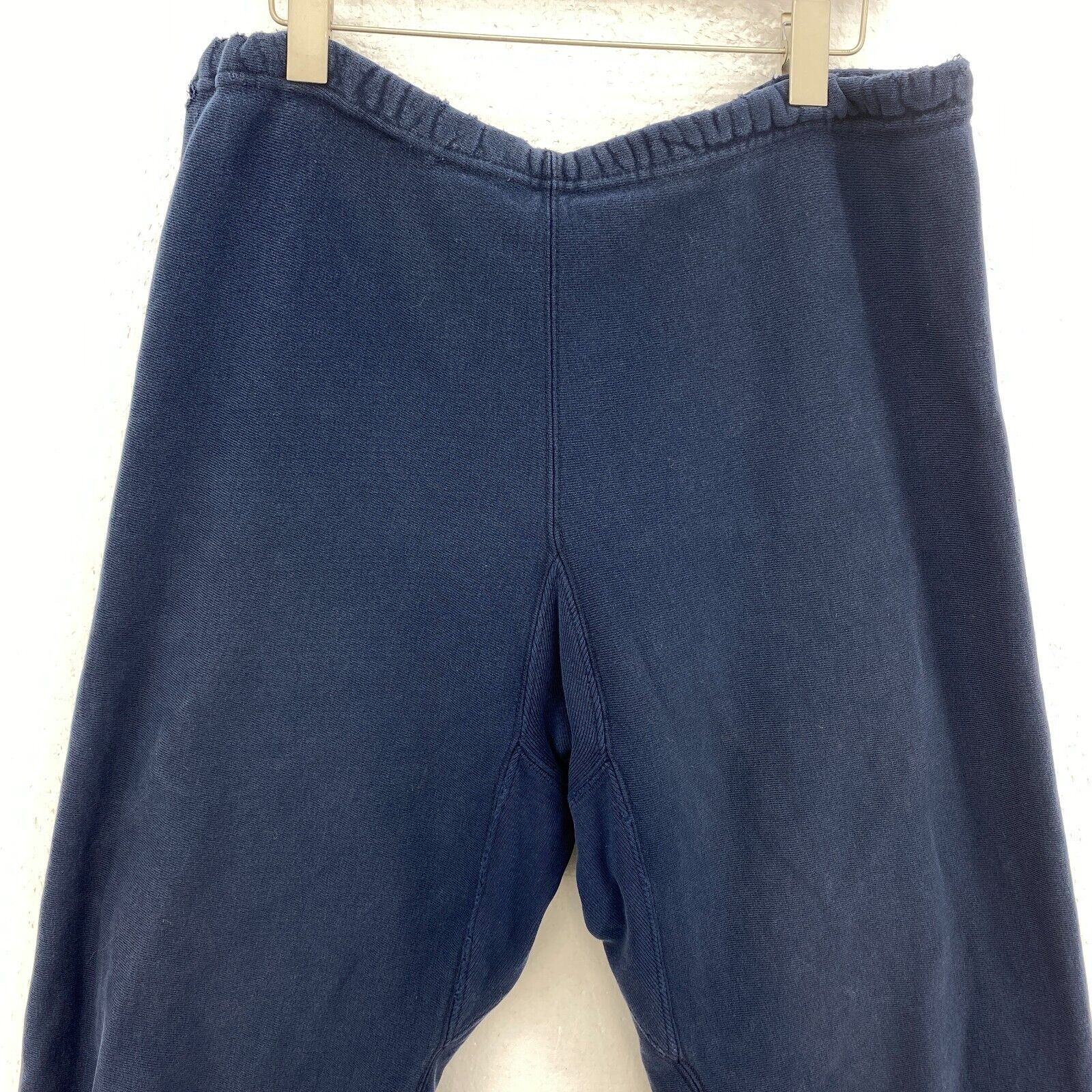 Vintage Champion Warm Up Blank Navy Blue 90's Sweatpants Size 36