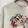 Warner Bros Happy Holidays Tweety Bugs Bunny 1994 Gray Sweatshirt Size L