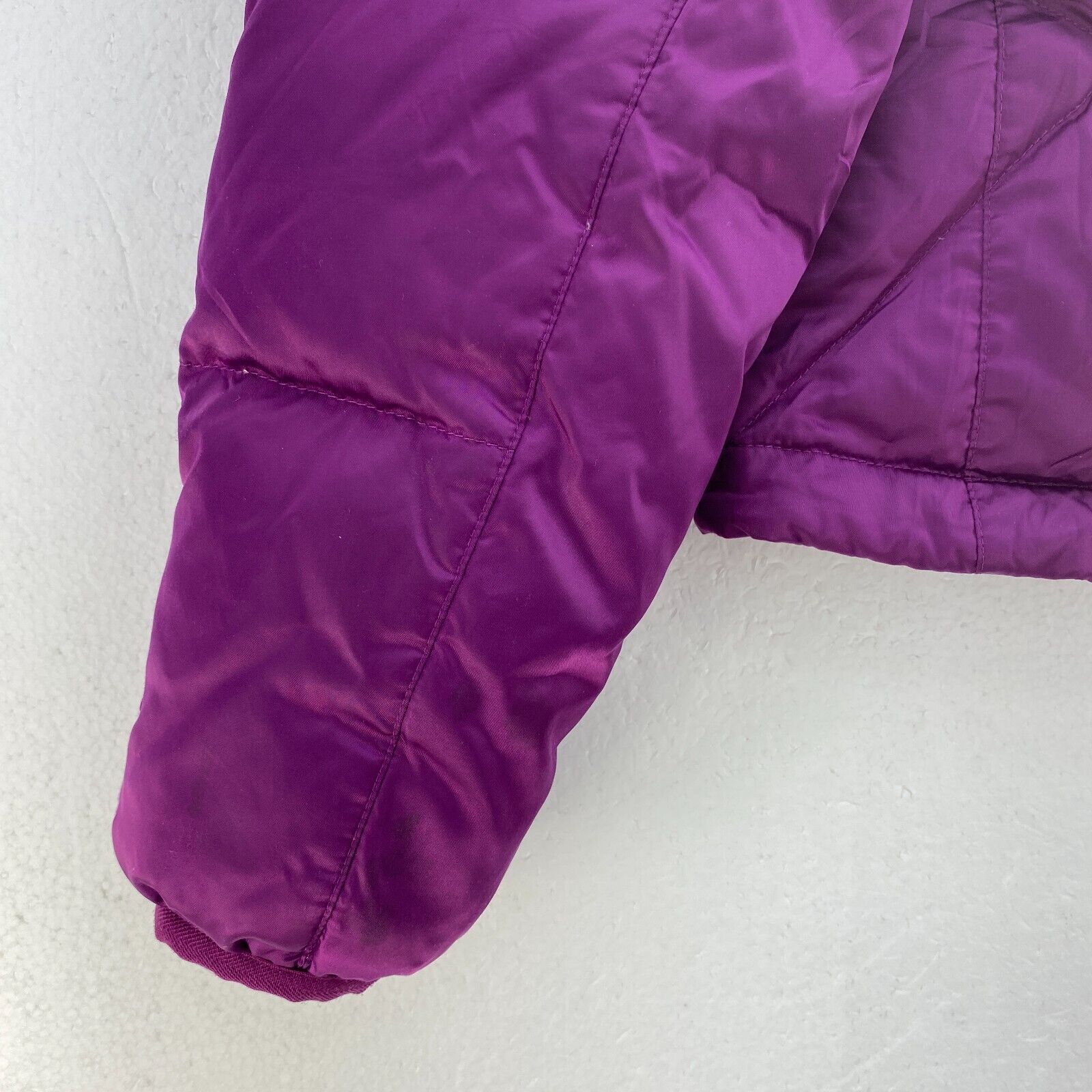 The North Face 550 Women's Purple Insulated Hooded Jacket Size M Full Zip Up