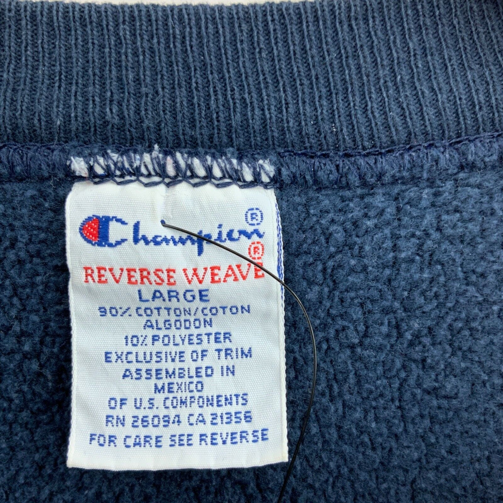 Massachusetts State Police Champion Reverse Weave Blue Sweatshirt Size L