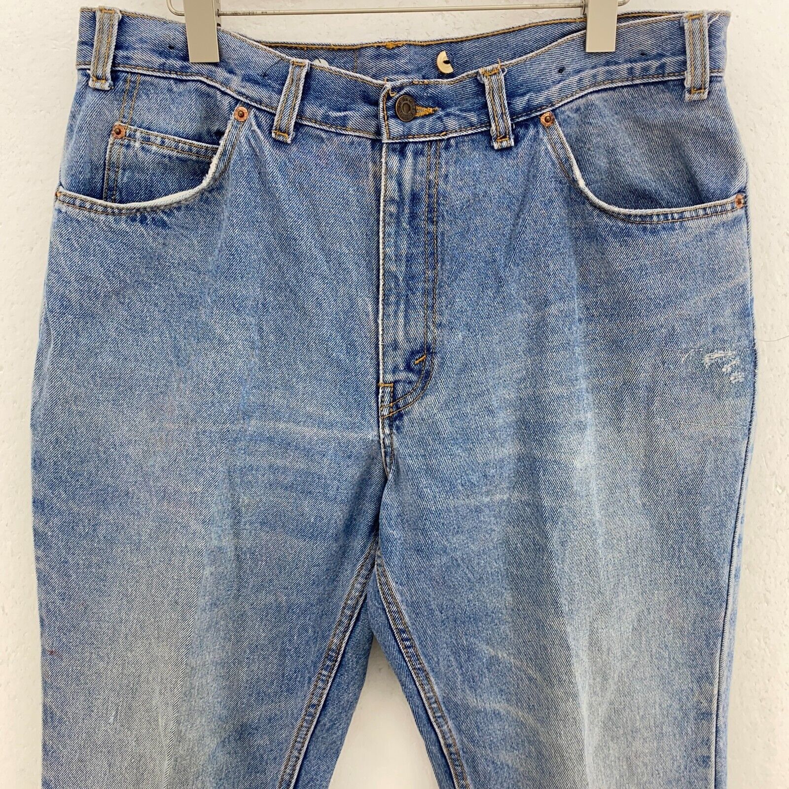 Levi Strauss Orange Tab Relaxed Fit Size 36 x 30 Medium Wash Blue Jeans