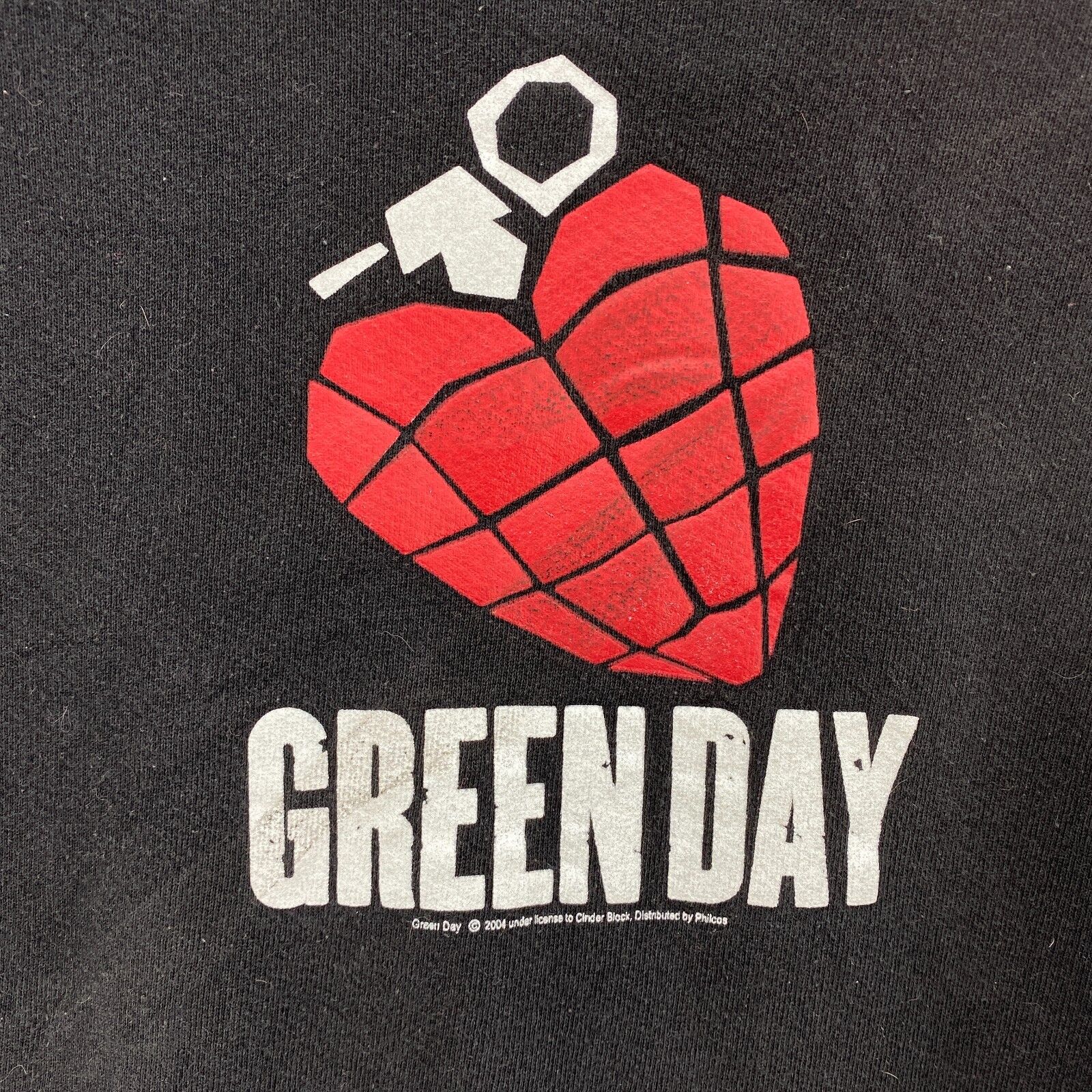 Green Day 2004 Rock Band American Idiot Black Hoodie Size XL