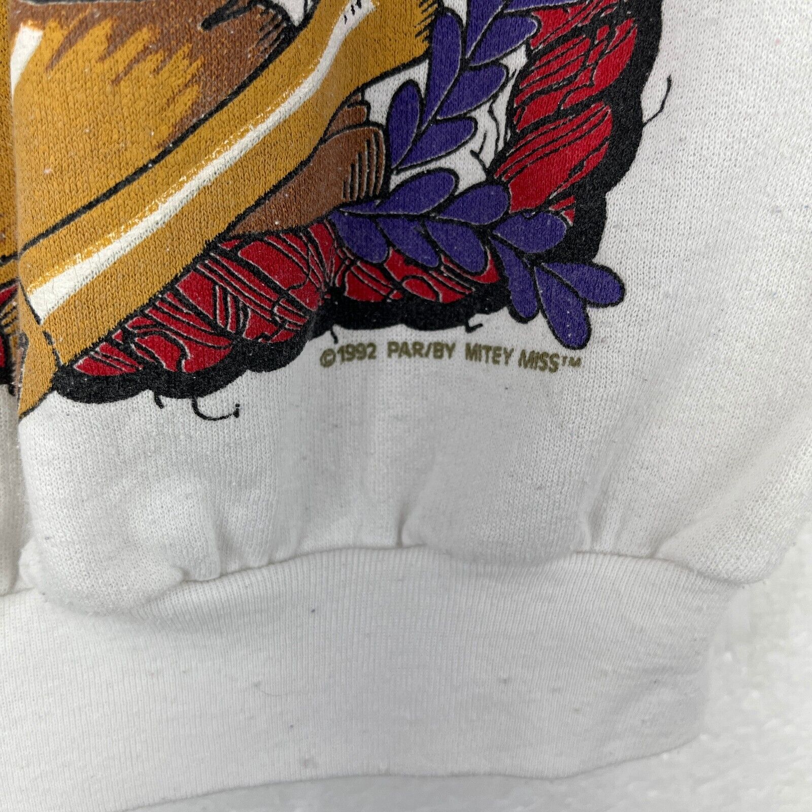 Vintage Bugs Bunny Jungle Edition 1992 Looney Tunes White Sweatshirt Size M