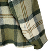 Vintage Heavyweight Button Up Double Pocket Green Checked Shirt Jacket Size S