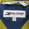 Vintage Tommy Hilfiger Full Zip Sleeve Spell Out Navy Blue Light Jacket Size XL