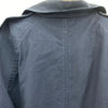 Vintage Military Fleece Lined Army Trench Coat Navy Blue Size L