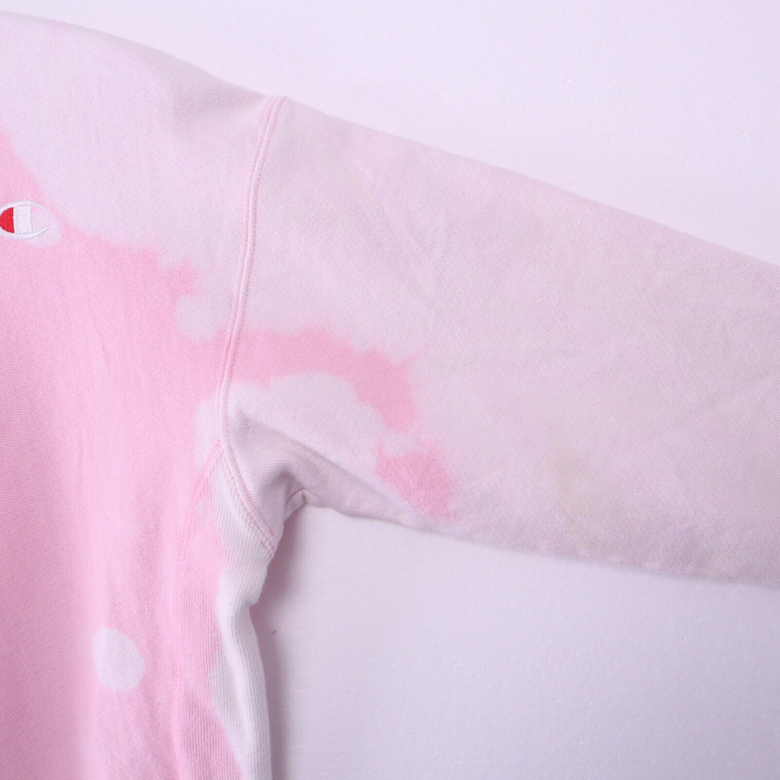 Champion Reverse Weave Vintage Tie Dye Pink Sweatshirt Size Large