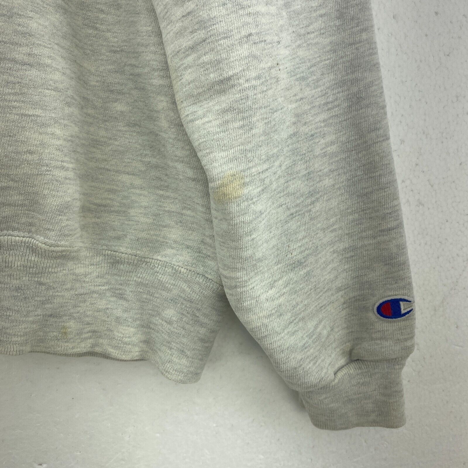 Champion Kansas Athlethics Logo Vintage Gray Sweatshirt Size XL