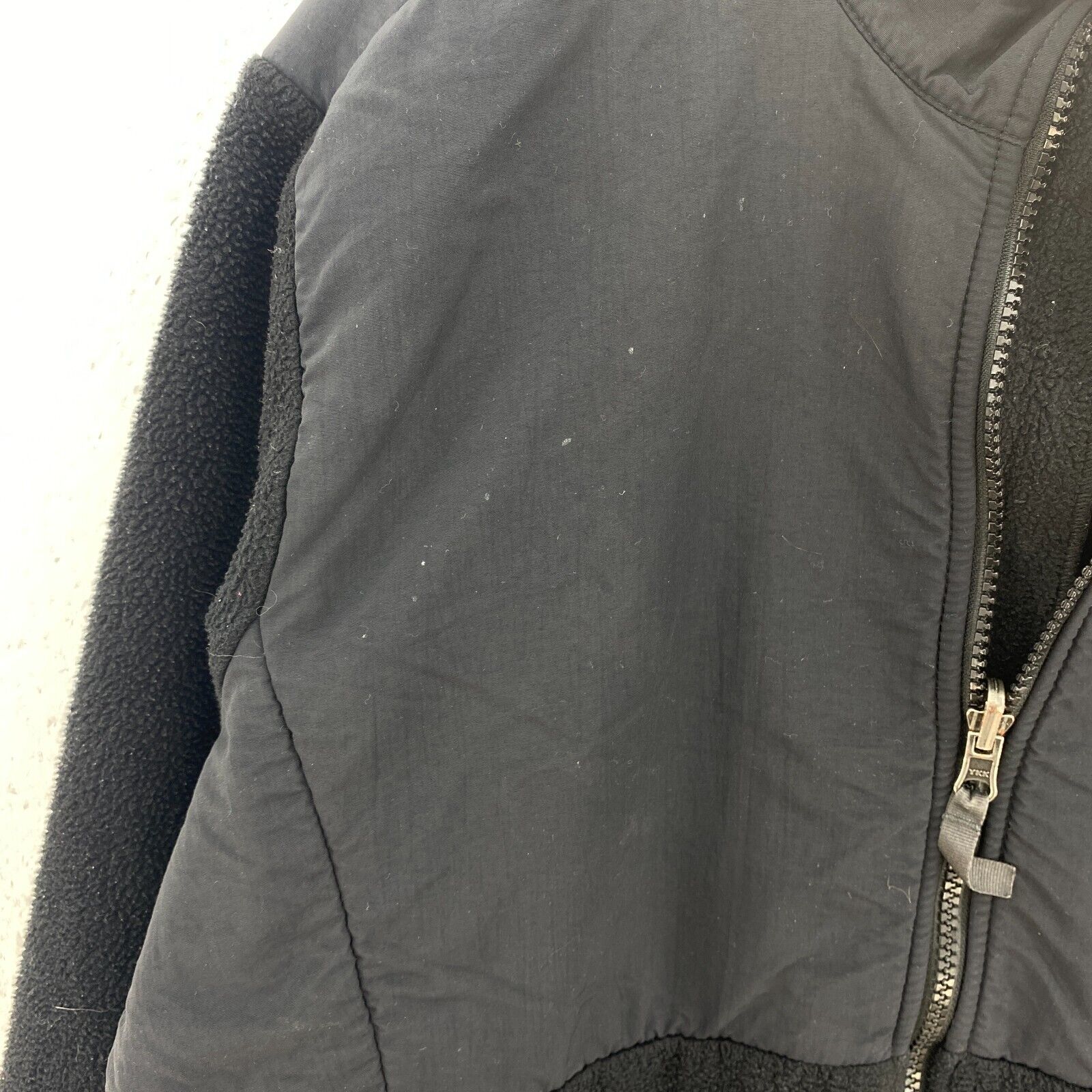 The North Face Full Denali Zip Black Fleece Jacket Size XL Girls
