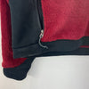 Vintage Mountain Hard Wear Red Fleece Deep Pile Burgundy Full Zip