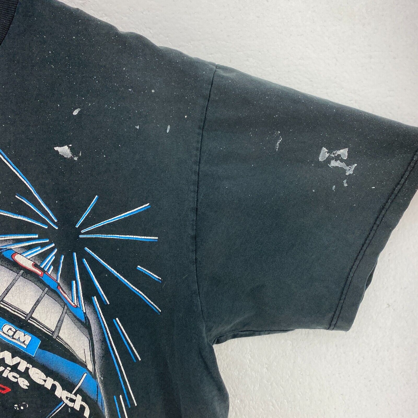 Vintage Chase Dale Earnhardt Man On Mission Black T-shirt Racing Size XL