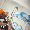 Looney Tunes Tasmanian Devil Fisher White Vintage T-shirt XL