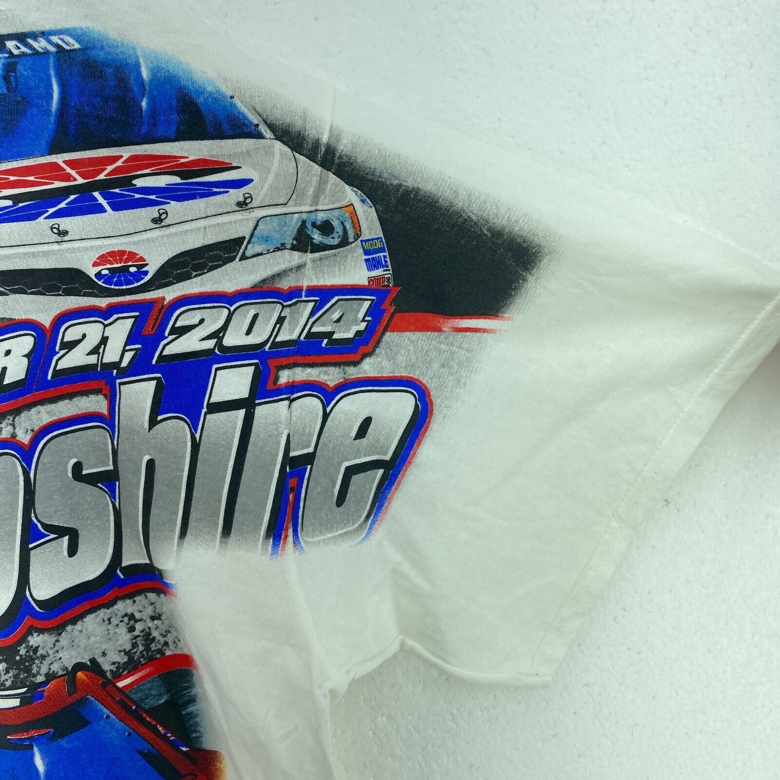 Sylvania 300 Racing September 2014 New Hampshire White T-shirt Size M
